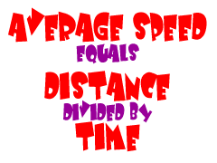 Velocity equals distance divided by time.